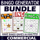 Commercial Bingo Generator BUNDLE - Bingo Game Templates