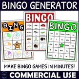 Commercial Caption Picture Bingo Generator - Bingo Game Templates