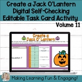 Commercial Create a Jack O'Lantern Self-Checking Task Card