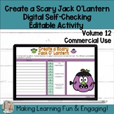 Commercial Create a Jack O'Lantern Self-Checking Template 