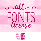 Font License- ALL FONTS