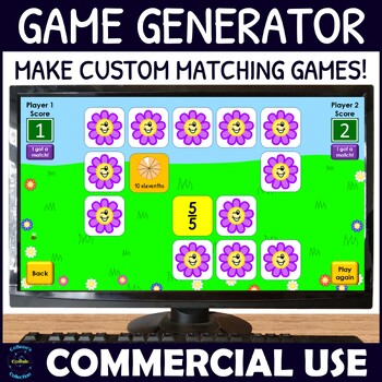Preview of Commercial Matching Game Generator - Concentration