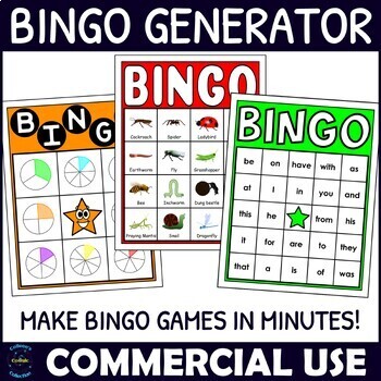 Preview of Commercial Use Bingo Generator - Bingo Game Creator