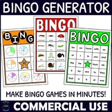 Commercial Use Bingo Generator - Bingo Game Creator