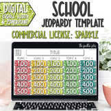 Commercial Use Editable Jeopardy Template Google Slides Sc