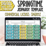 Commercial Use Editable Jeopardy Template Google Slides Sp