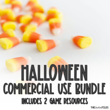 Preview of Commercial Use Halloween Theme Bundle Jeopardy Template Gameboard Template Games