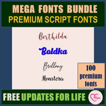 Preview of Script Fonts | Handwritten Fonts Commercial Use