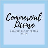 Commercial license. 3 clipart set. Up to 1000 sales || Mrs