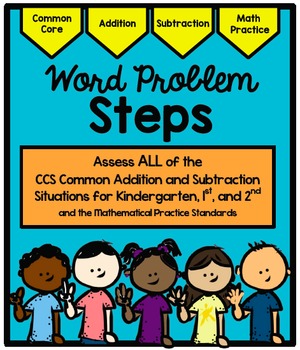 Preview of Common Core Addition and Subtraction Word Problem Standards Assessment Tool