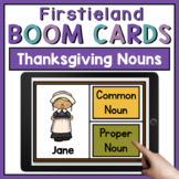 Common And Proper Nouns Thanksgiving Boom Cards Game Kinde