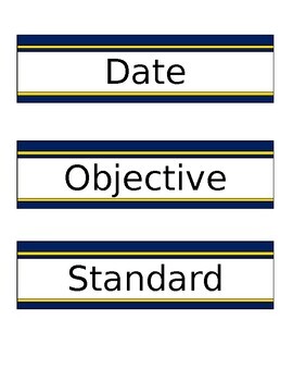 Preview of Common Board Configuration Labels