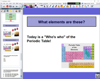 Preview of Common Chemical Elements - Who's Who in the Periodic Table - Flipchart