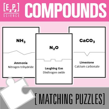 Common Compounds Science Matching Puzzles