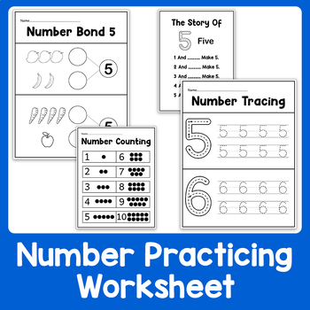 Common Core 0-10 Number Bond Practice Pages and Math Activities for Kids