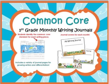 Preview of Common Core 1st Grade Writing Journals