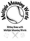 Common Core 2-5 Baseball Themed Multiple Meaning Word Acti