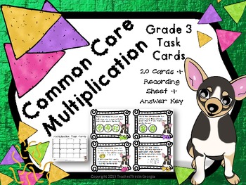 Common Core 3rd Grade-Multiplication Task Cards-Arrays ...