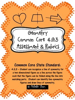 Preview of Common Core 4.G.3 {Geometry Assessment & Rubrics}