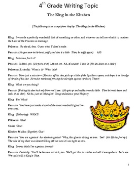 Preview of LEAP 2025  Test Prep  plus Bonus Writing Prompt :  The King in the Kitchen
