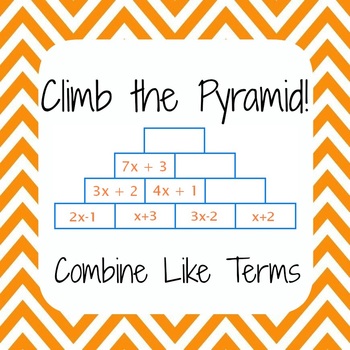 Common Core 6EE3 Simplify Expressions Combine Like Terms Climb the