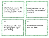 Common Core 7th Grade ELA Question Cards