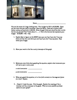 Preview of Common Core 8th 8.SP.3  10 Projects!! Interpreting Intercepts in bivariate data.