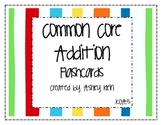Common Core Addition Flashcards K.OA.5
