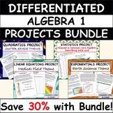 Common Core Algebra 1 PROJECTS - BUNDLE PRICE!