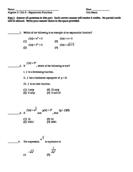 power functions common core algebra 2 homework answer key