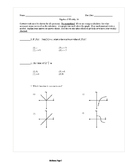 Common Core Algebra 2 Weekly 4