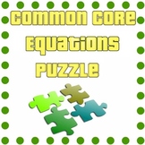 Common Core - Algebraic Equations Puzzle - Including Fract