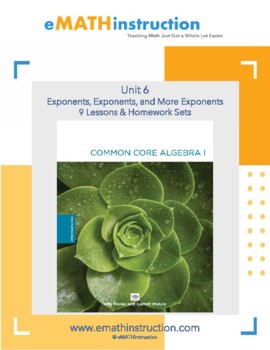 Preview of Common Core Algebra I - Unit #6.Exponents, Exponents, and More Exponents