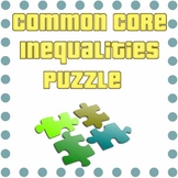 Common Core - Algebra Inequalities Puzzle - Math Fun