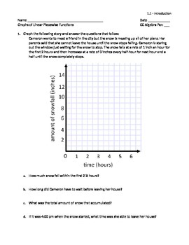 graphically representing data common core algebra i homework answer key