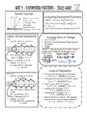 Common Core Algebra Study Guide: Exponential Functions - N