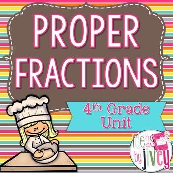 Preview of Fractions (Proper) - 4th Grade