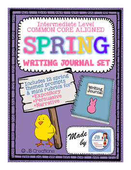 Preview of Common Core Aligned 4th Grade Spring Writing Journal