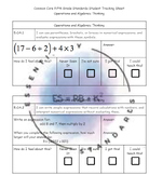 Common Core Aligned 5th Grade Math Standard Check-Student Version