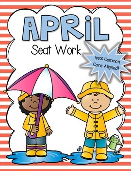 Preview of 2nd Grade Common Core Aligned: April Morning Seat Work Packet