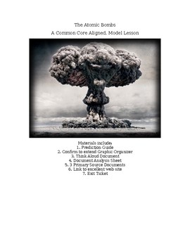 Preview of Common Core Aligned Atomic Bomb Unit (Top Seller!)