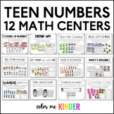 12 Teen Number Math Tubs/ Center Activities