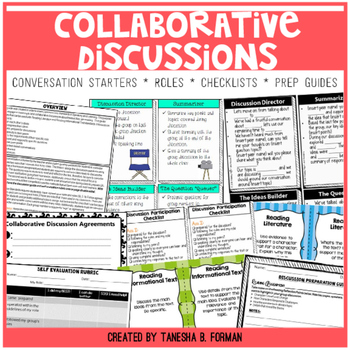 Preview of Common Core Aligned Collaborative Discussions (Grades 3-6)