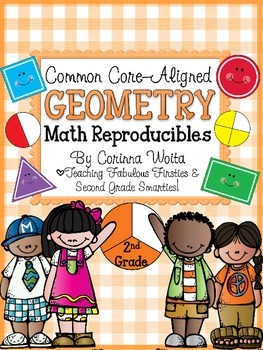 Preview of Common Core Aligned Geometry Print & Go Reproducibles: 2.G.1, 2.G.2, 2.G.3