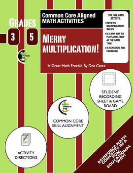 Preview of Common Core Aligned Holiday Math: Merry Multiplication: Gr. 3-5