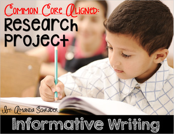 Preview of Informative Writing Unit: Research Book (Common Core Aligned)