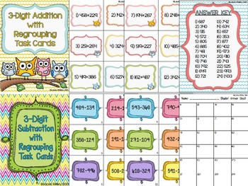 Preview of Common Core Aligned Math Task Card Bundle