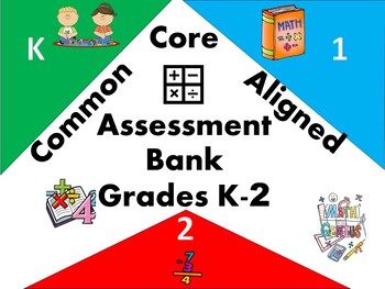 Preview of Common Core Aligned Mathematics Assessments Bundle Primary Set Grades K-2