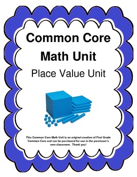 Preview of Common Core Aligned Place Value Math Unit