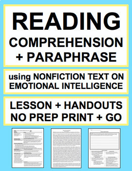 Preview of Reading Comprehension Passages and Questions | Printable & Digital